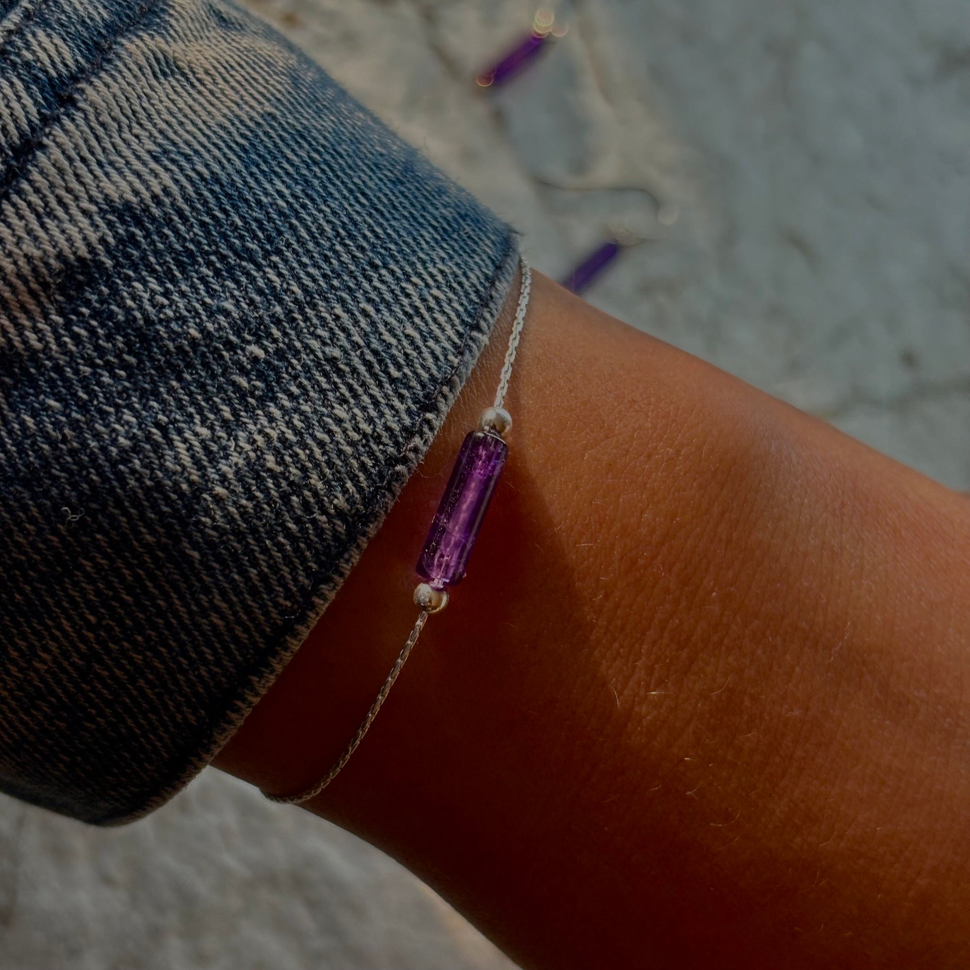 Small Purple Amethyst Necklace