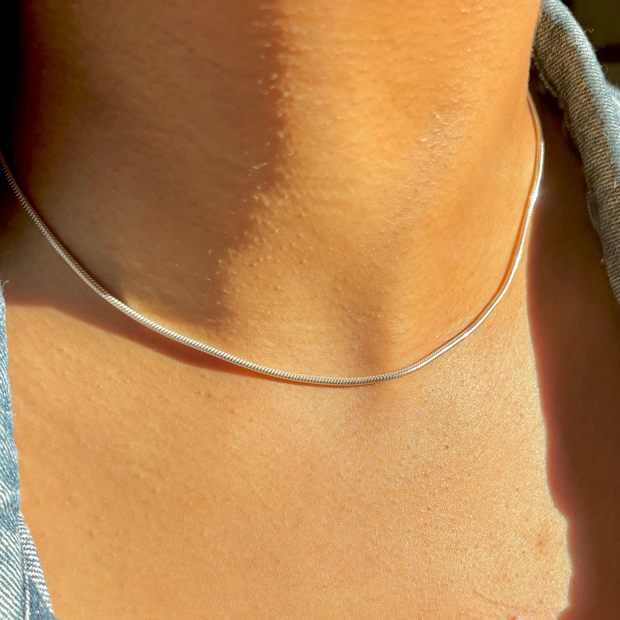 2mm Sterling Silver Snake Chain Necklace